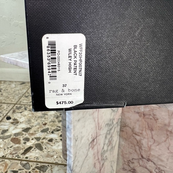 Rag & Bone Wiley High Patent Leather Boot In Black - Picture 4 of 13